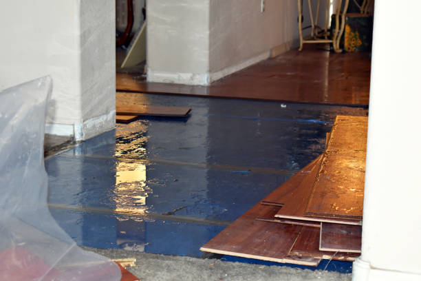 Professional Sewage Cleanup technician working in Waterford, ME